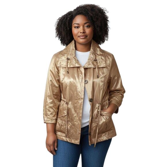 RUBY RD. GOLD JACKET SZ.14 EUC. - Picture 1 of 6